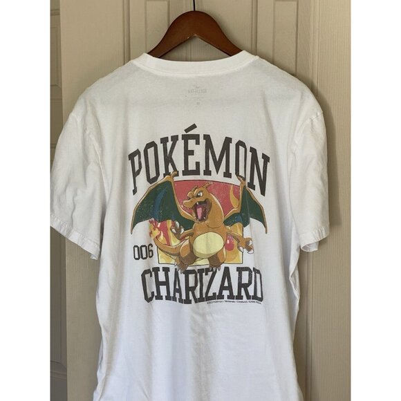 Hollister Pokemon Charizard White Short Sleeve T-Shirt Men's XL 2022 - Picture 6 of 7